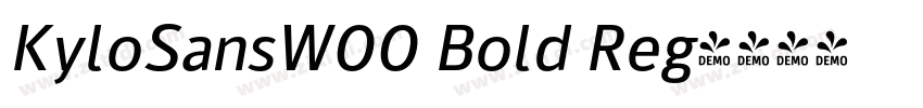 KyloSansW00 Bold Reg字体转换